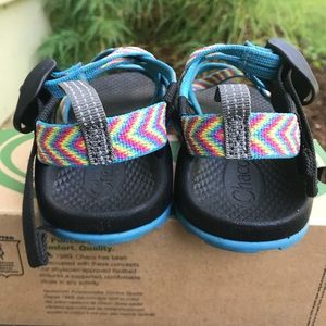 Chacos-Rainbow. Like New, Worn twice.